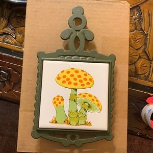 Mushroom trivet made in Taiwan